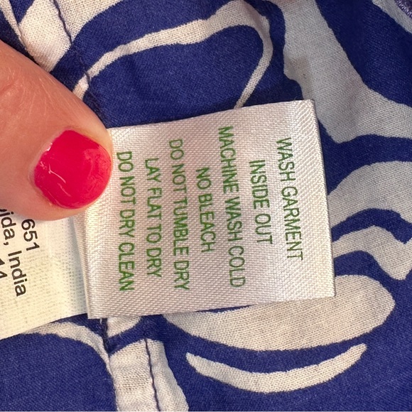 Lilly Pulitzer Captiva Tunic Cover-Up Spectrum Blue Tide Pools Small - Picture 8 of 9